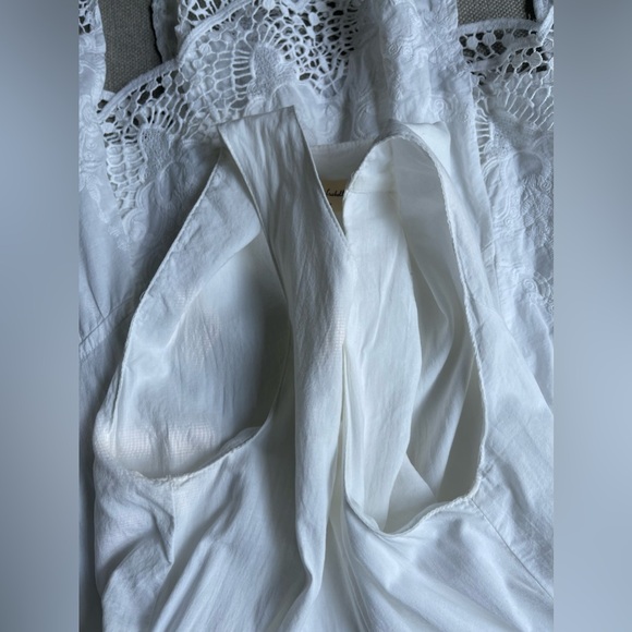Isabella Sinclair/Anthropologie 100%Cotton Eyelet Swing Dress In White Size XS/P - Picture 7 of 9